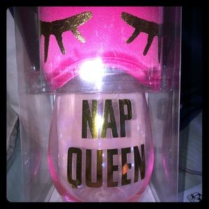 wine cup no stem &sleep eye mask no stem unopened